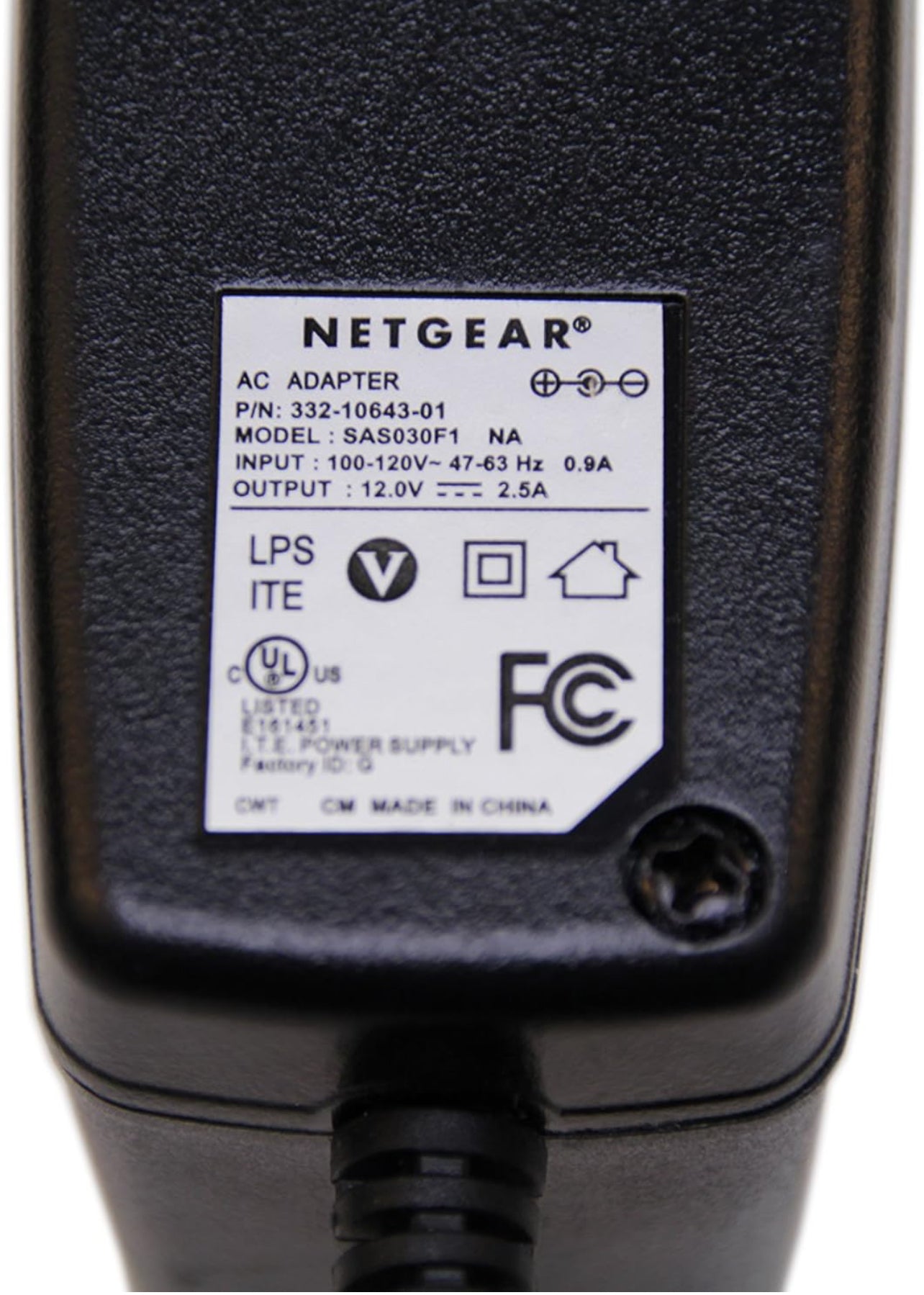 Netgear 12V 2.5A (Camaras de seguridad)