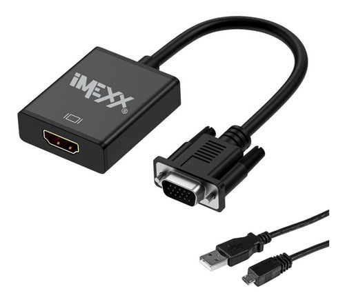 VIDEO ADAPTER VGA (M) to HDMI (F)