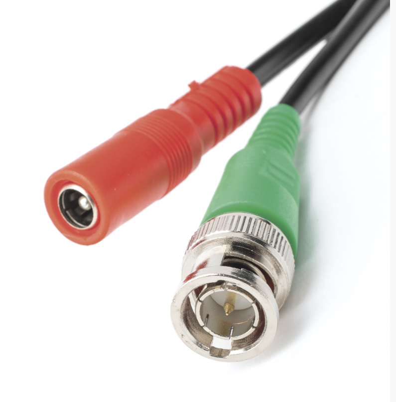 65ft Cable Coaxial de alta calidad para camaras de seguridad (Negro)