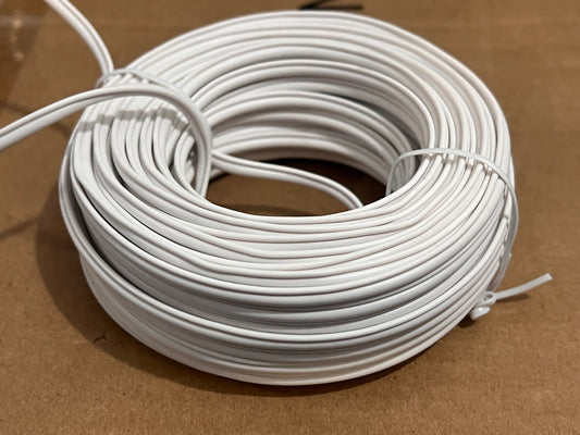 60FT Power/Video (BNC) Premade cable WHITE
