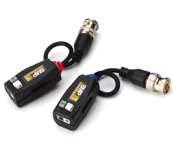 8MP video balun CCTV coaxial HD transmisor de video de par trenzado